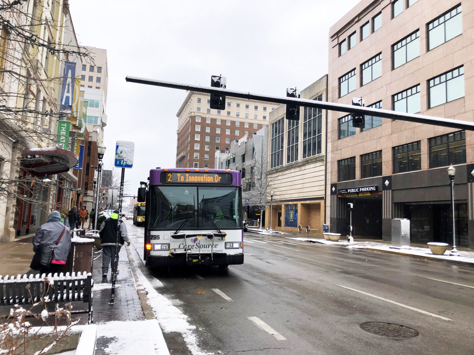 Bus on Main Street